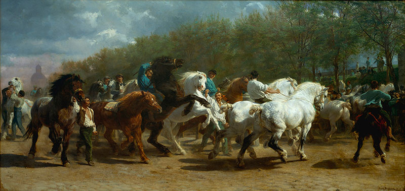 La foire du cheval. Rosa-Bonheur. 1852-1855